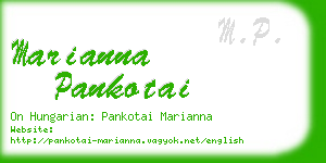 marianna pankotai business card